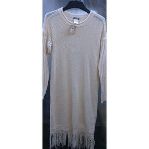 Women's EarthBound Beige Tunic Sweater SZ M